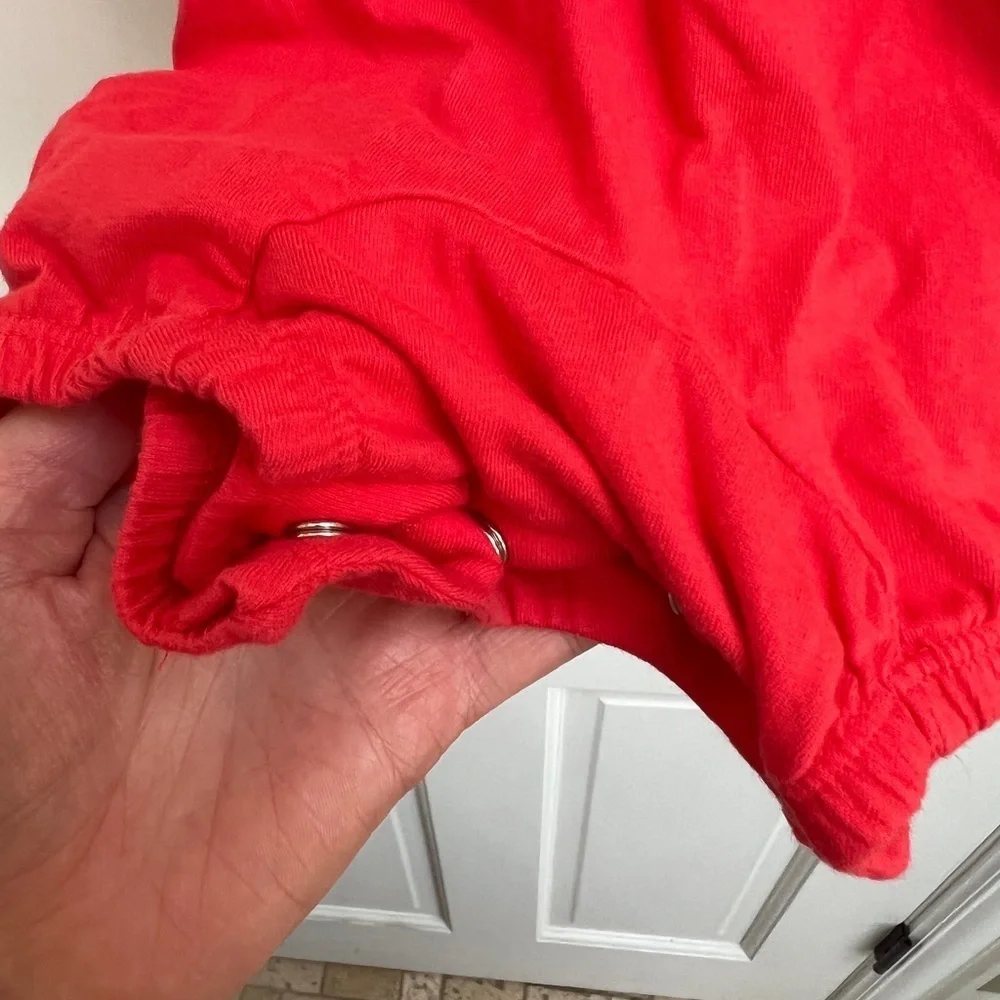 Children’s Place Red Spaghetti Strap Button Romper